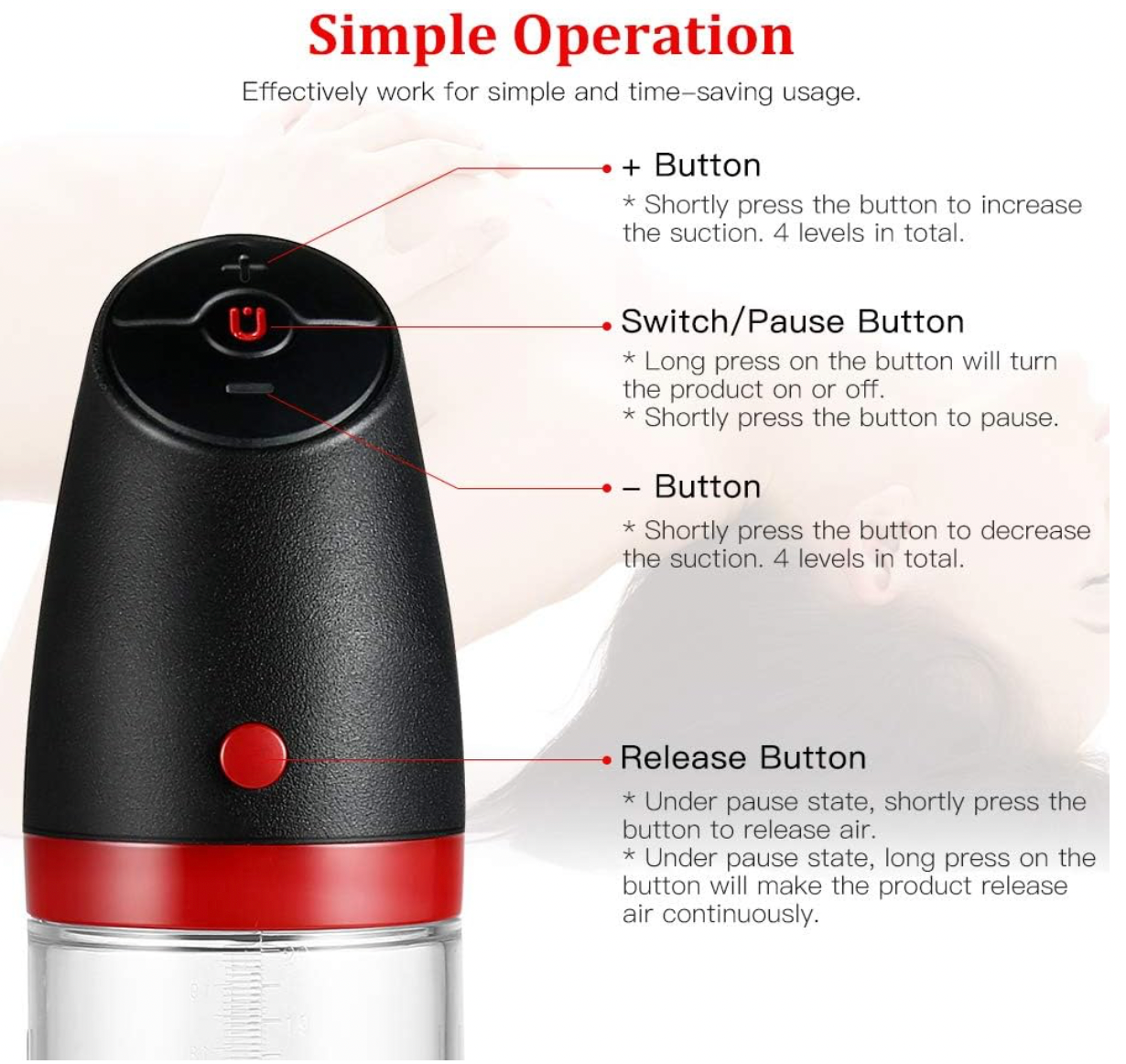 UTIMI Penispumpe -Männer Sexspielzeug Vakuumpumpe