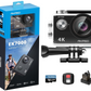 AKASO EK7000 Pro Action Cam 4K 20MP WiFi 40M Underwater Camera Waterproof Ultra HD Touchscreen Adjustable Wide Angle Ice Action Cam with 2.4G Remote Control and 25 Accessories Kit