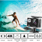 AKASO EK7000 Pro Action Cam 4K 20MP WiFi 40M Underwater Camera Waterproof Ultra HD Touchscreen Adjustable Wide Angle Ice Action Cam with 2.4G Remote Control and 25 Accessories Kit