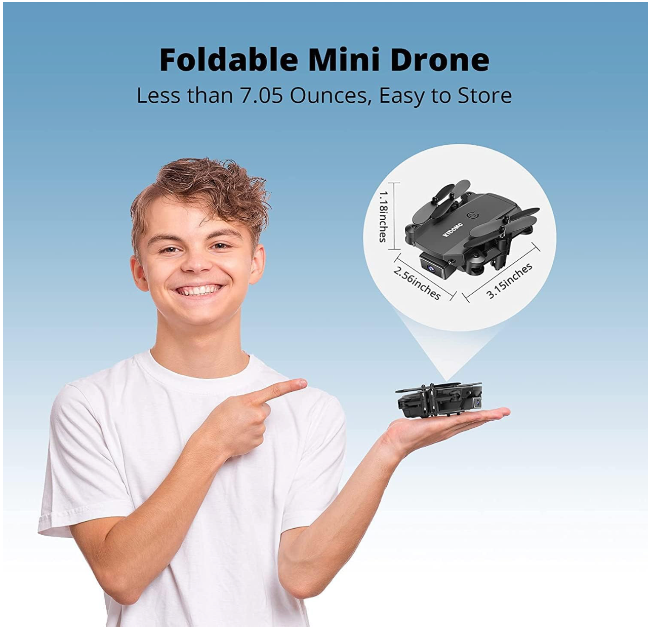 KIDOMO F02 Mini faltbare Drohne mit 1080P Kamera für Kinder