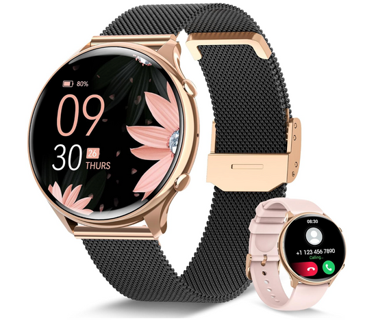 Smartwatch Android iOS Telefon Touchscreen Fitbit HerzfrequenzSchlafüberwachung