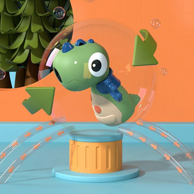 Bubble Machine mit Licht und Musik Seifenblasen Dino