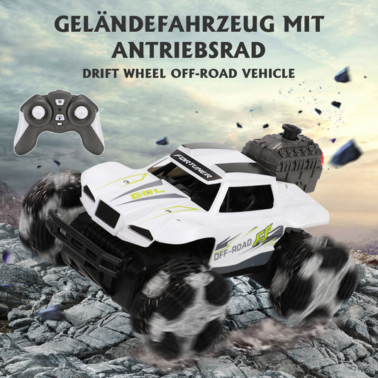 ASARAH Ferngesteuertes Auto 4WD Ferngesteuertes Off-Road Spielzeugauto 360 Grad Drehbares RC Auto 4,5,6,7,8 + Jahre alte Kindergeschenke