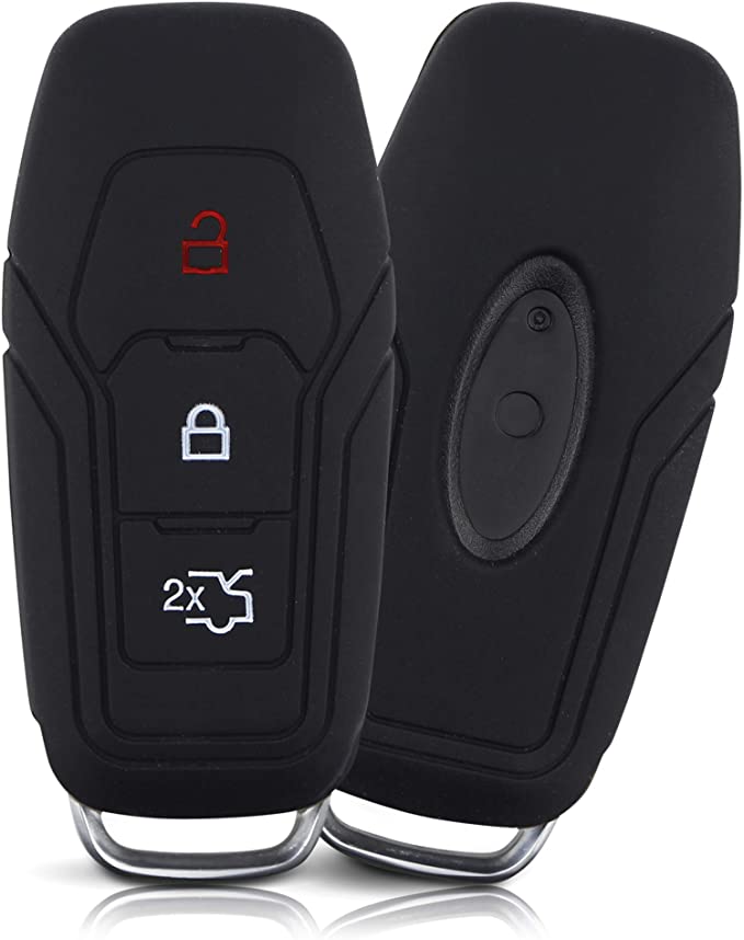 QWEYLGM Silikon Autoschlüssel Schutzhülle，Passend für Ford